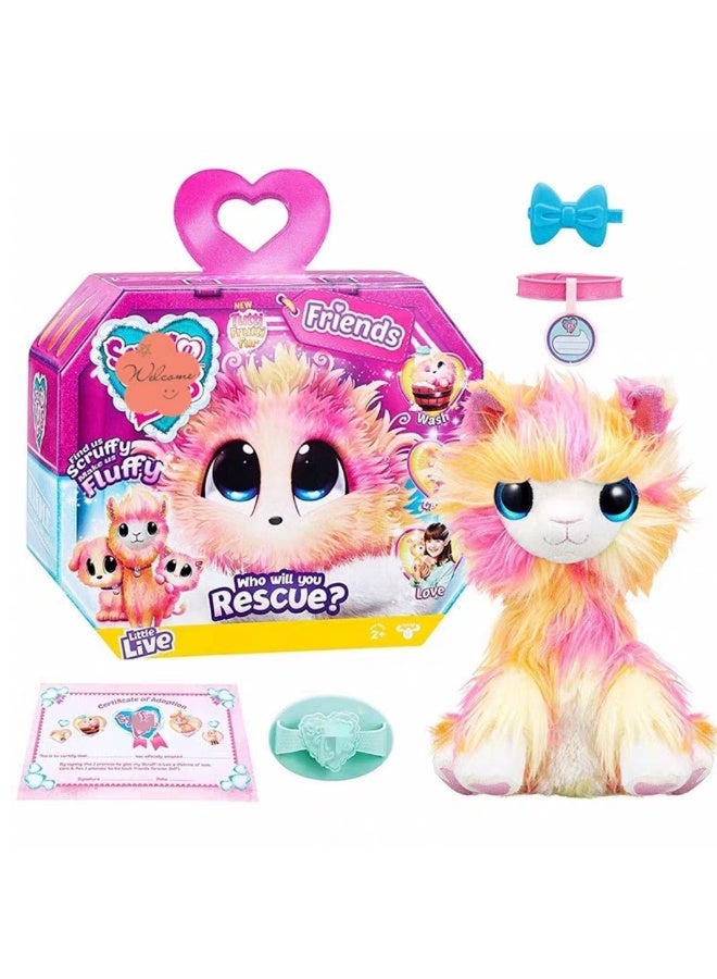 Friends 4th Generation Upgrade: Orange-Colored Alpaca Bear Unicorn Washable Plush Toy - Bath Time Comfort, Soft and Hugging, 25cm - Image 1